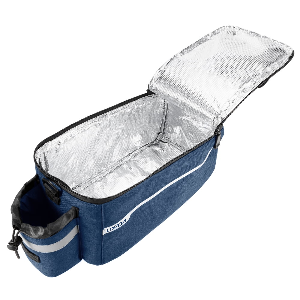 Lixada Insulated Trunk Cooler Bag Cycling Rear Rack Sizetorage Luggage Bag Reflective MTB Bike Pannier Bag Sizehoulder Bag