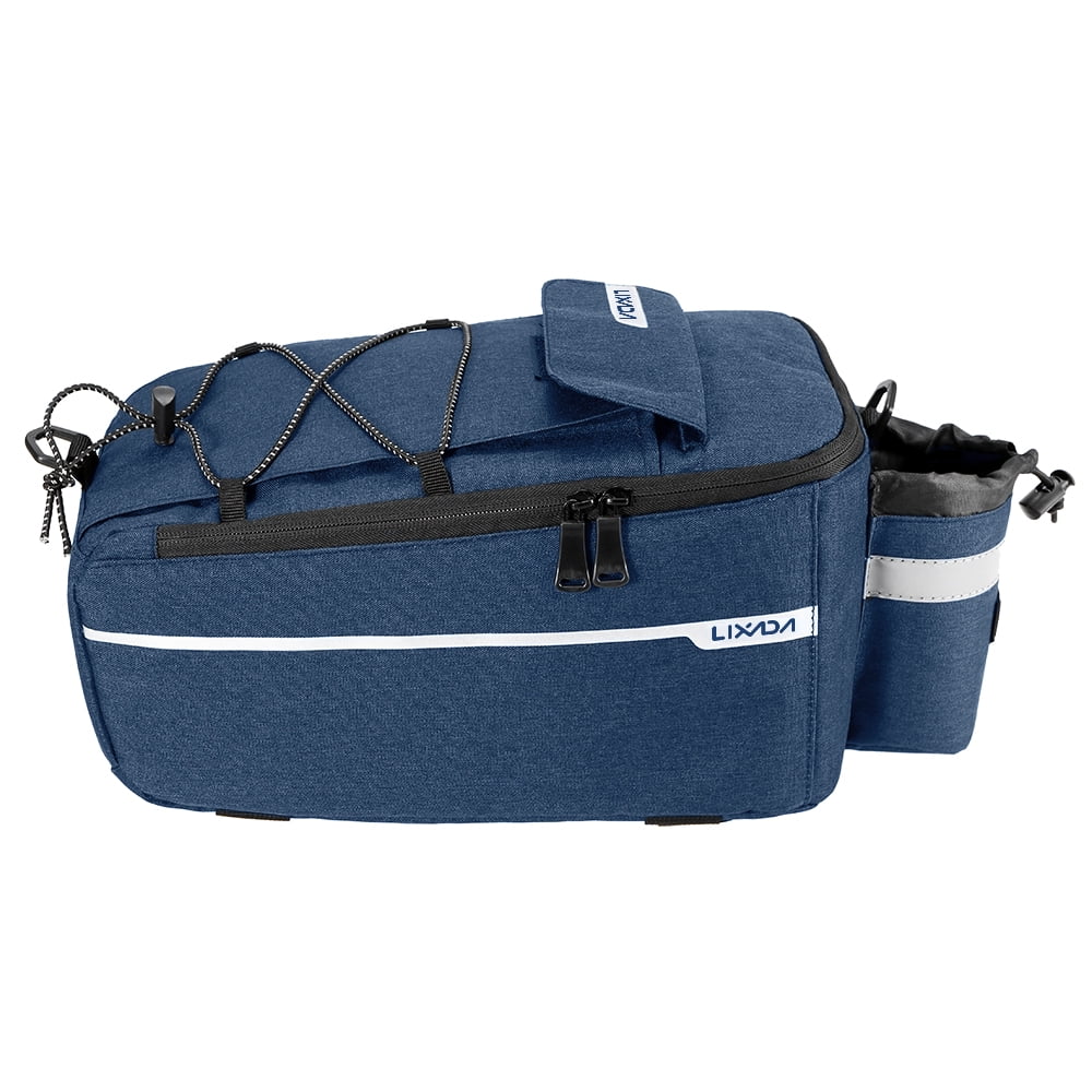 Lixada Insulated Trunk Cooler Bag Cycling Rear Rack Sizetorage Luggage Bag Reflective MTB Bike Pannier Bag Sizehoulder Bag
