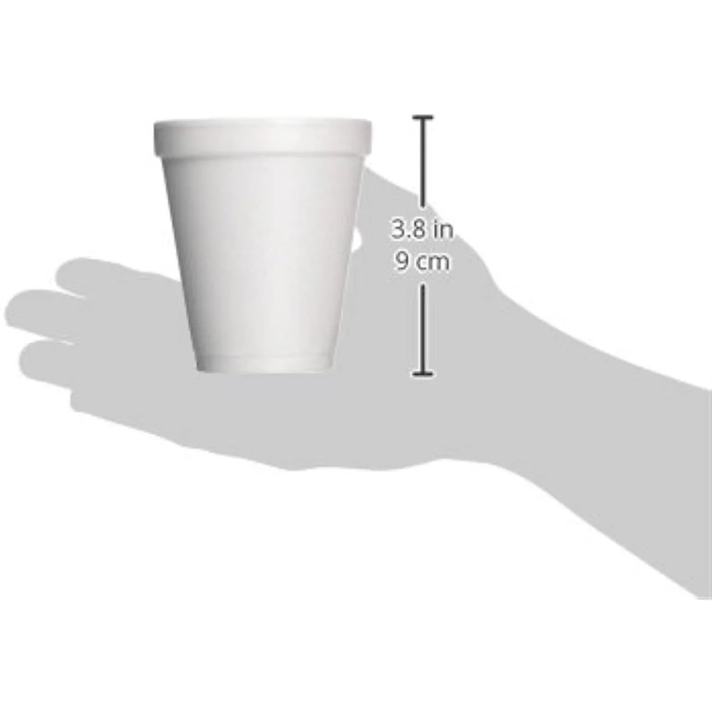 Dart Container J-Sizetyle Sizetyrofoam Drink Cups (1000 Per Case), Ivory, 8 Oz (8J8)