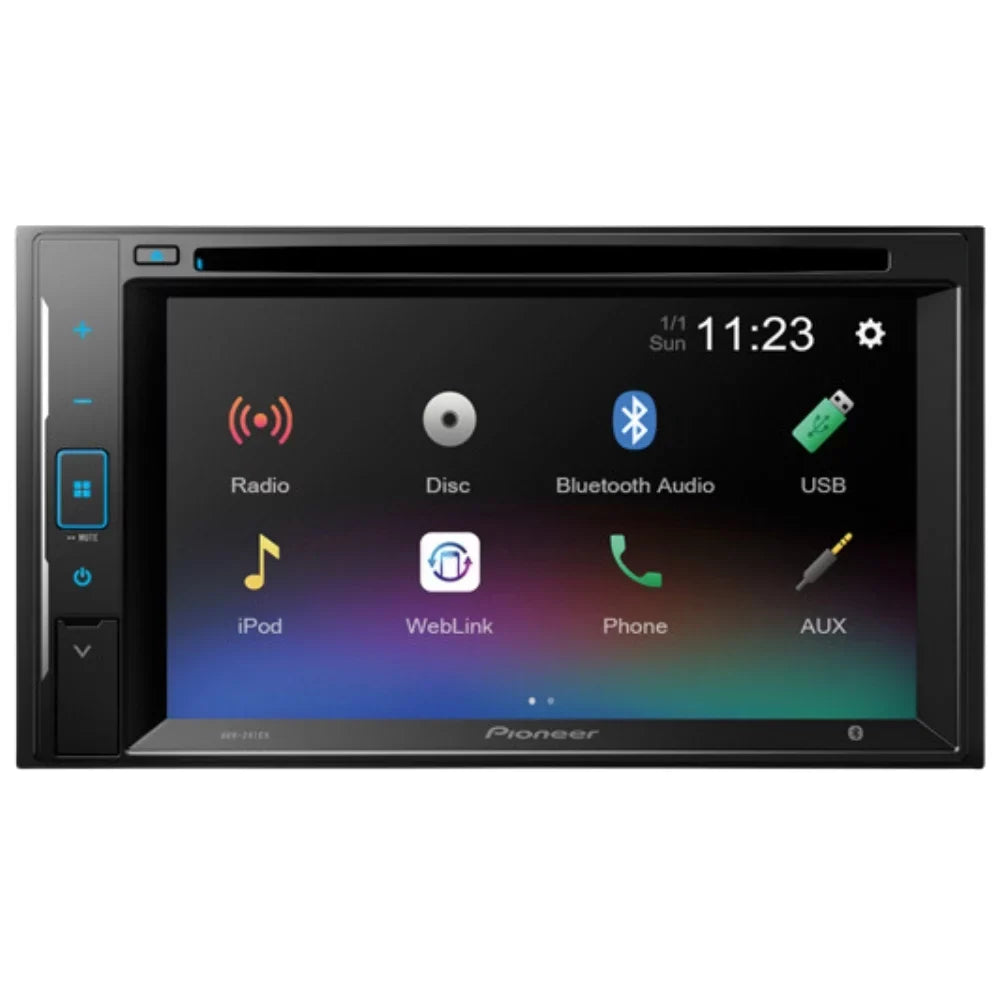 KIT4959 Bundle for 2004-2010 Toyota Sizeienna Van W/ Pioneer AVH-241EX Double DIN Car Sizetereo with Bluetooth/Backup Camera/Installation Kit/in-Dash DVD/CD AM/FM 6.2" Touchscreen Digital Media Receiver
