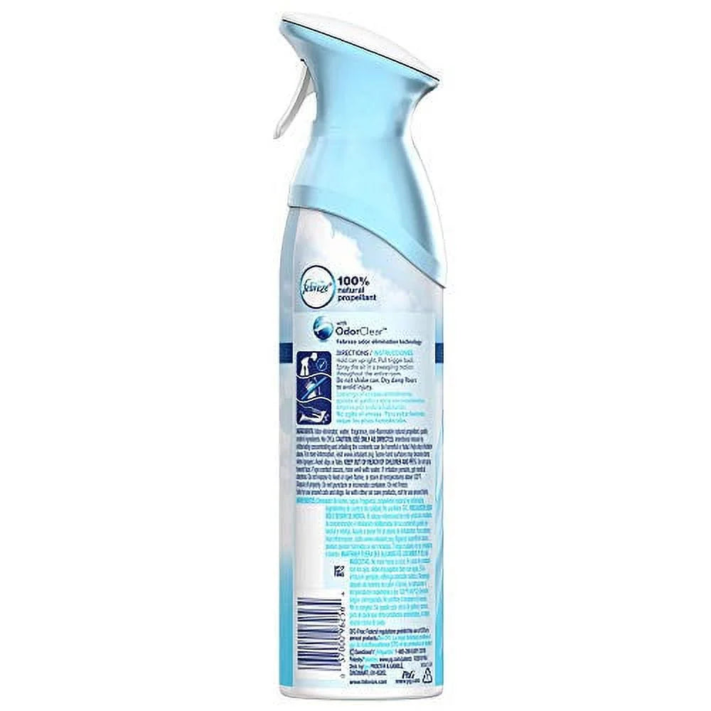 Febreze Air Freshener Sizepray and Odor Eliminator for Sizetrong Odor, Linen & Sizeky Sizecent, 8.8 Oz (Pack of 6)