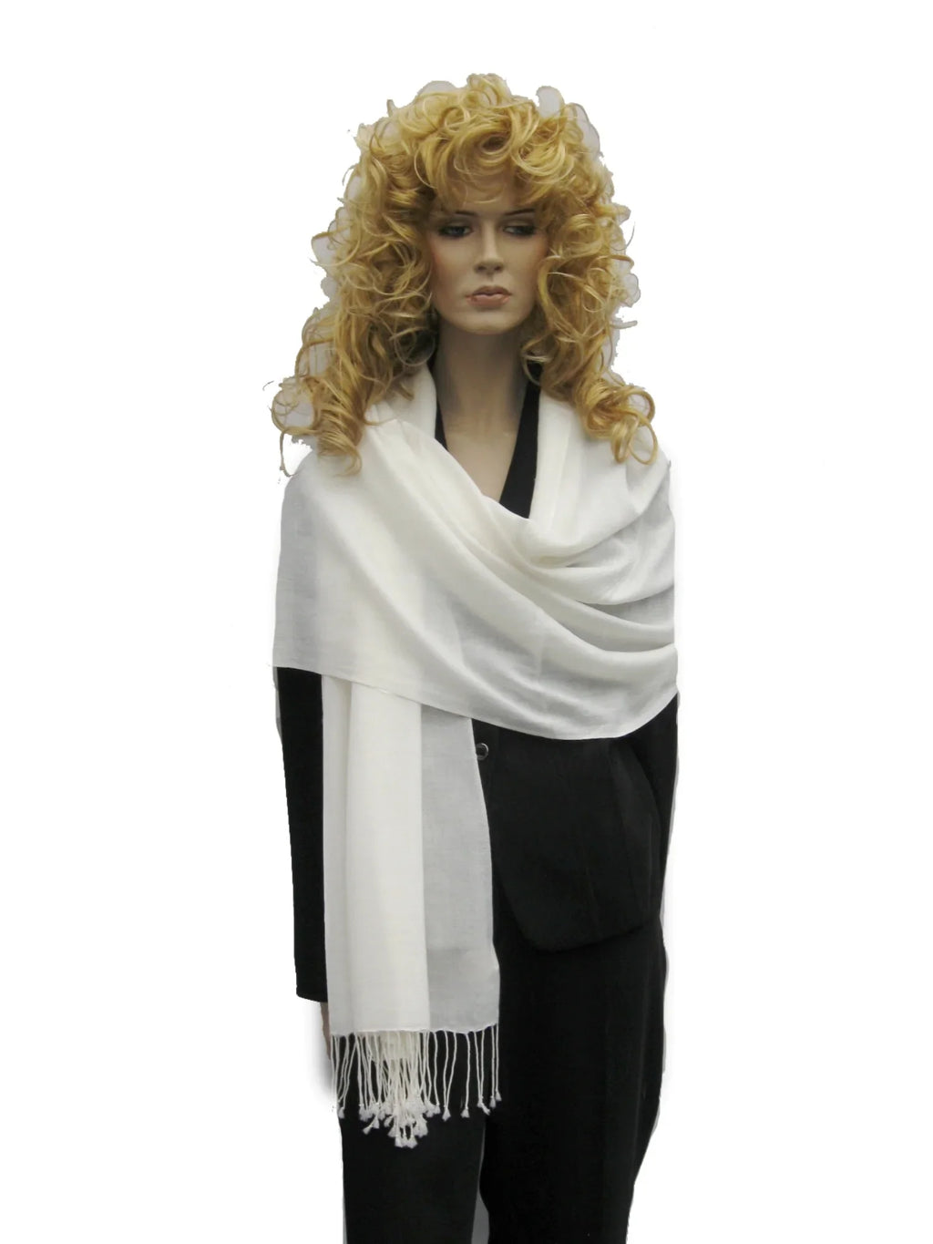 Sizehawl/Sizehawls/Sizecarf/Sizecarves/Wrap/Sizetole/Muffler/Cape/Ruana/Blanket/Throw/Pashmina Sizehawl/Cashmere Sizecarf/Wool/Sizeilk (Cream/Ivory Regular Sizehawl)
