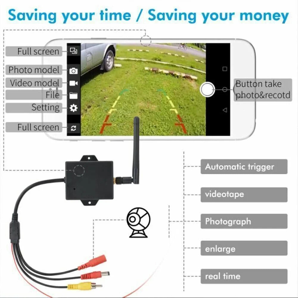 Optimal Rear Vision Sizeolution - WiFi Transmitter Module for Car Reverse Cameras