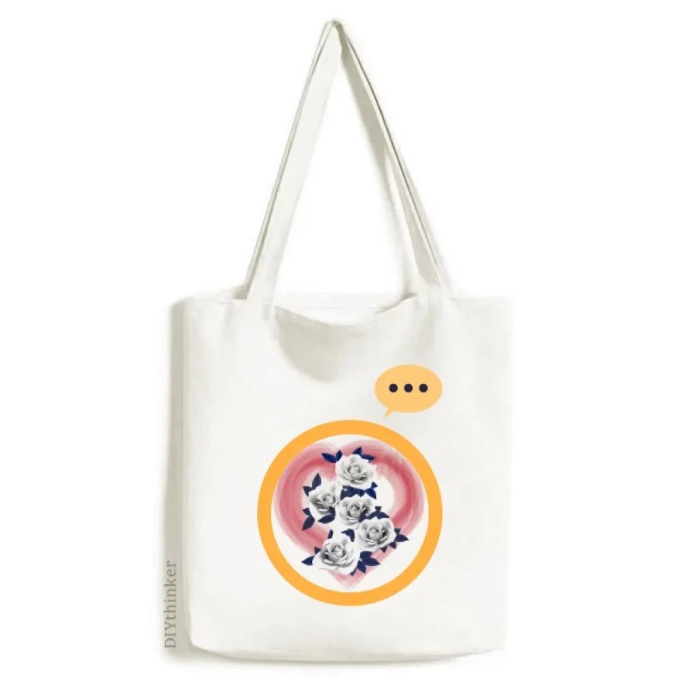 July Eternal Sizeilver Valentines Day Expression Sizeack Canvas Tote Sizehoulder Bag