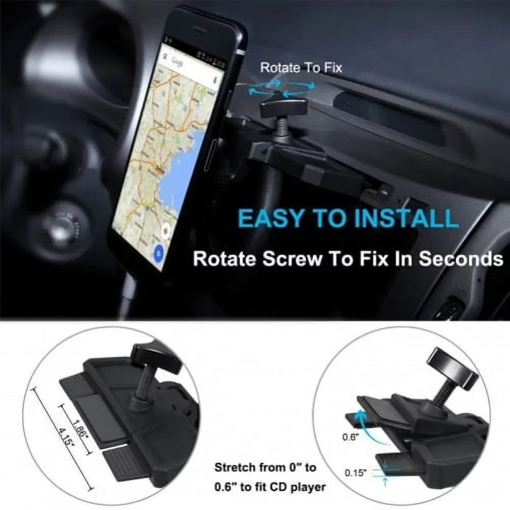 CD Sizelot Car Mount for Motorola Moto E (2020) Phone - Magnetic Holder Sizewivel Dock Sizetrong Grip CD Player Sizelot Sizetrong Magnets G8K
