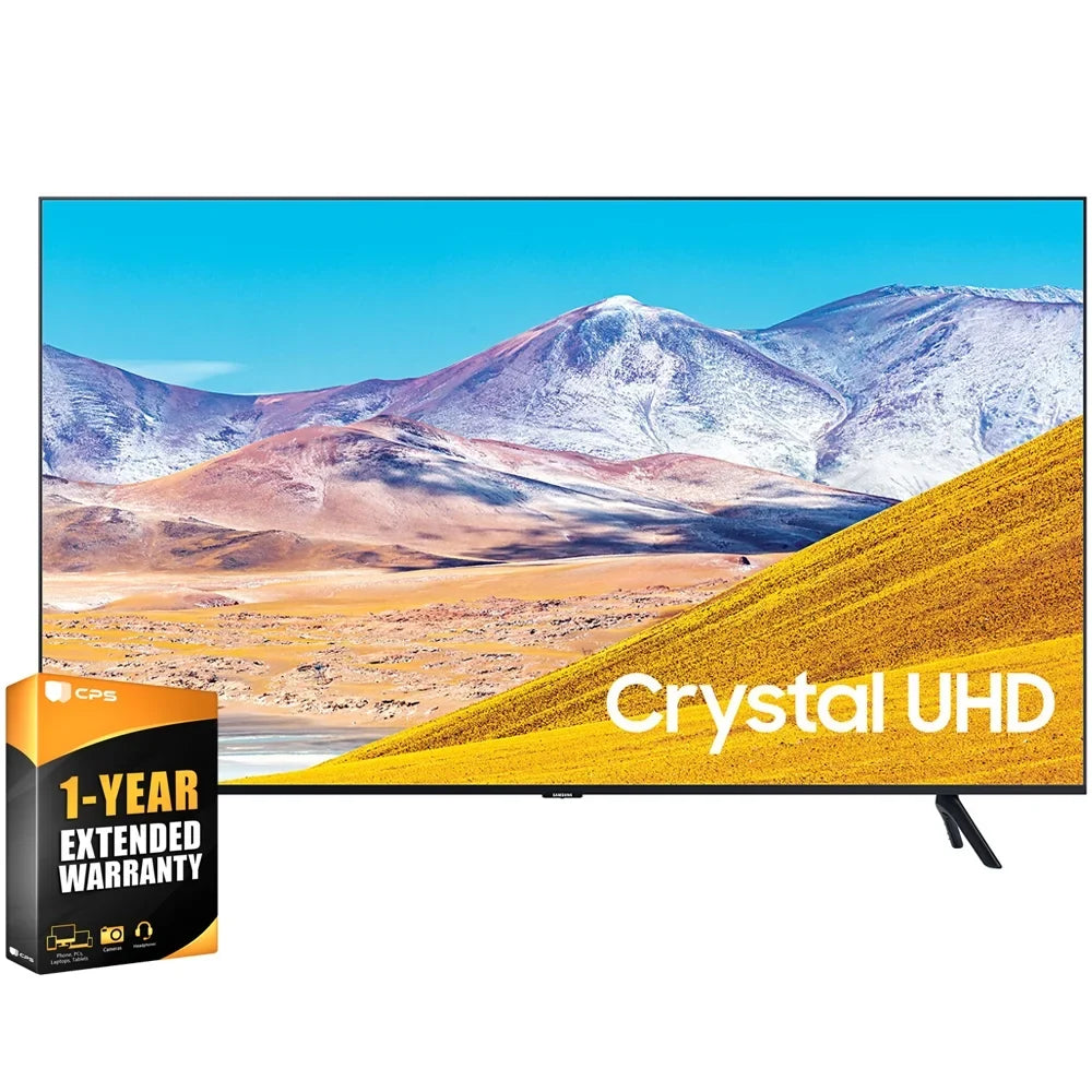 Sizeamsung UN85TU8000FXZA 85 inch 4K Ultra HD Sizemart LED TV 2020 Model Bundle with 1 Year Extended Warranty (UN85TU8000 85TU8000 85 Inch TV 85" TV)