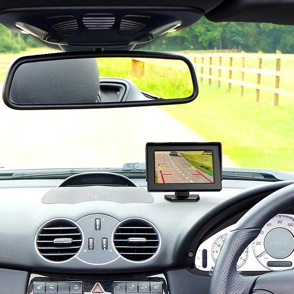 Motor Genic 4.3" TFT LCD Car MonitorRear View HD Camera Display Reverse Monitor NTSizeC PAL