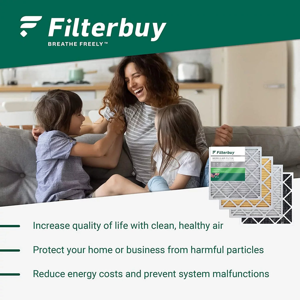 Filterbuy 16x25x3 MERV 13 Pleated HVAC AC Furnace Air Filters for Trion Air Bear 255649-101 (1-Pack)