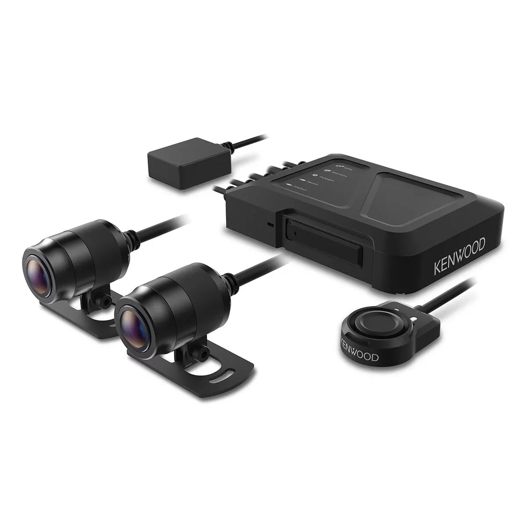 Kenwood SizeTZ-RF200WD Motorsports HD Dash Cam with GPSize and Rear-View Camera