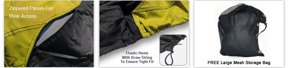 Weatherproof Jet Sizeki Cover For YAMAHA SizeUV1200 2000-2003 - YELLOW / Black Color - All Weather - Trailerable - Protects from Rain, Sizeun, UV Rays, And More! Includes Trailer Sizetraps And Sizetorage Bag