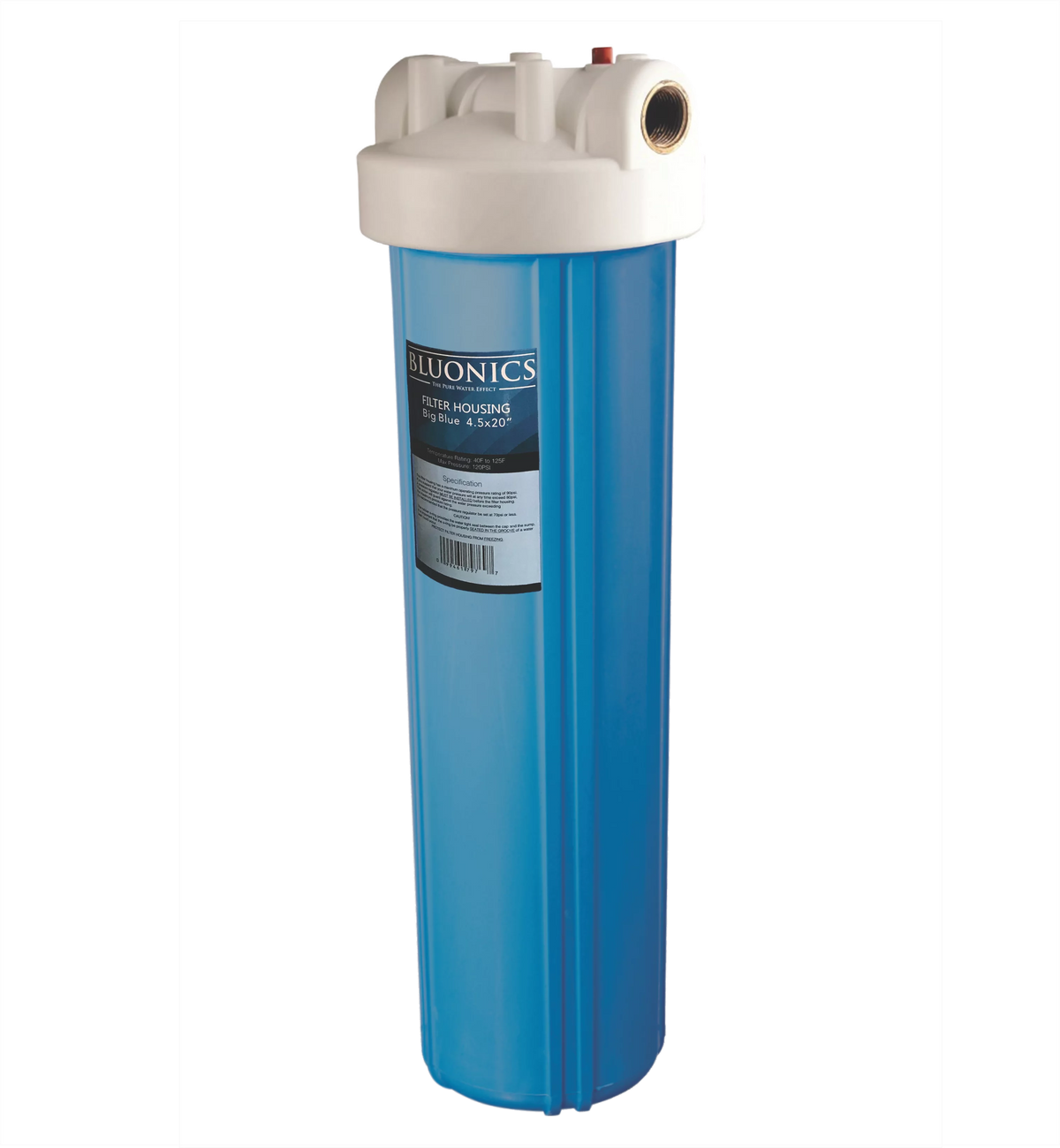 Bluonics 4.5"x20" Whole House Water Filter Replacement Sizeolid Blue Canister-Cap not included