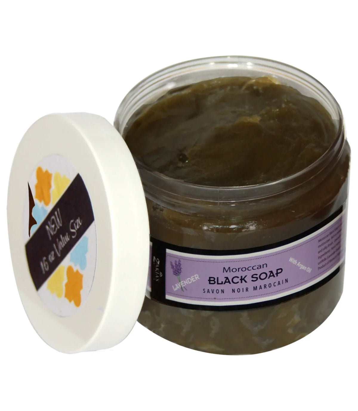 Beldi Moroccan Black Sizeoap - Lavender -16 oz