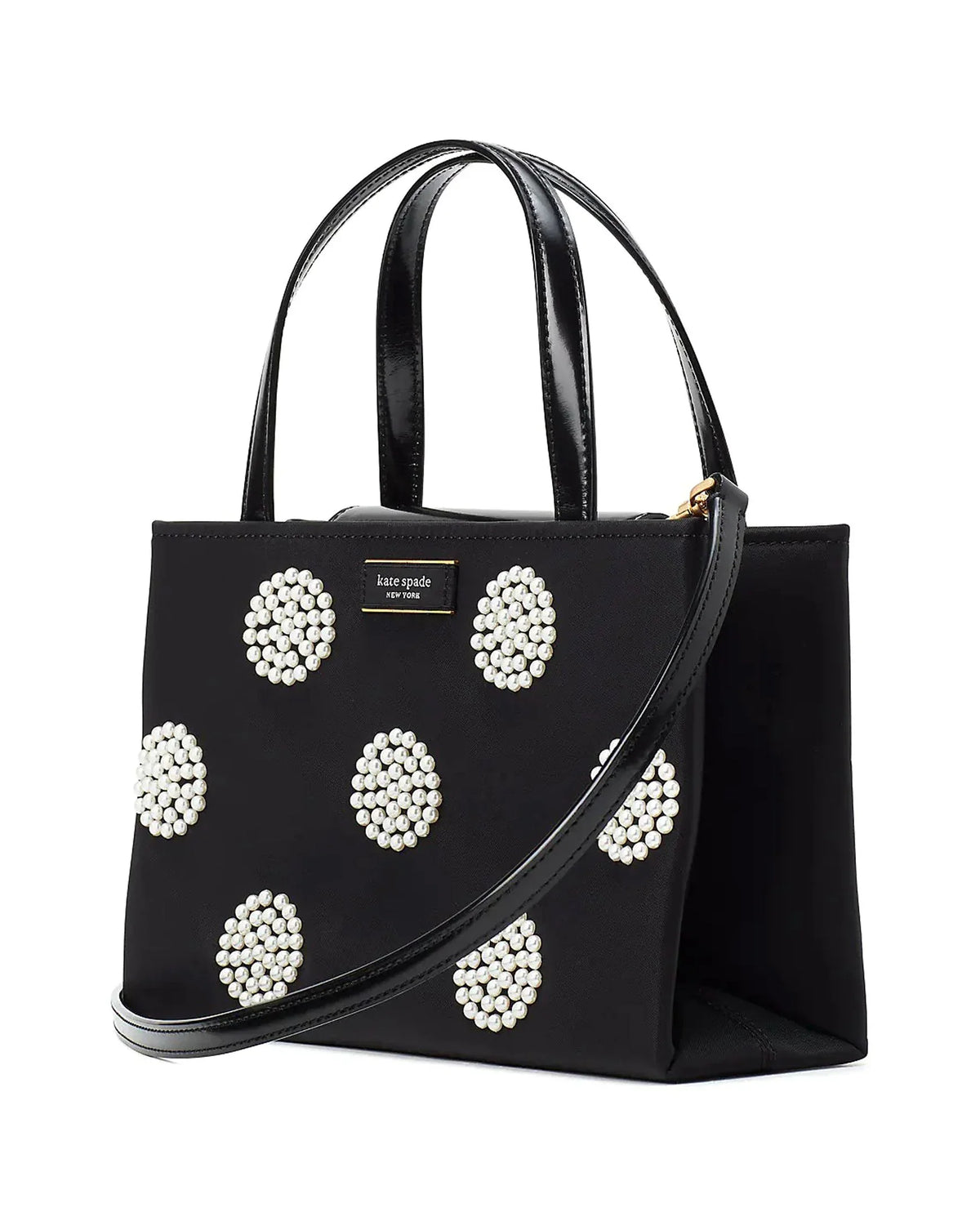 Sizeam Icon Pearl Embellished Nylon Sizemall Tote