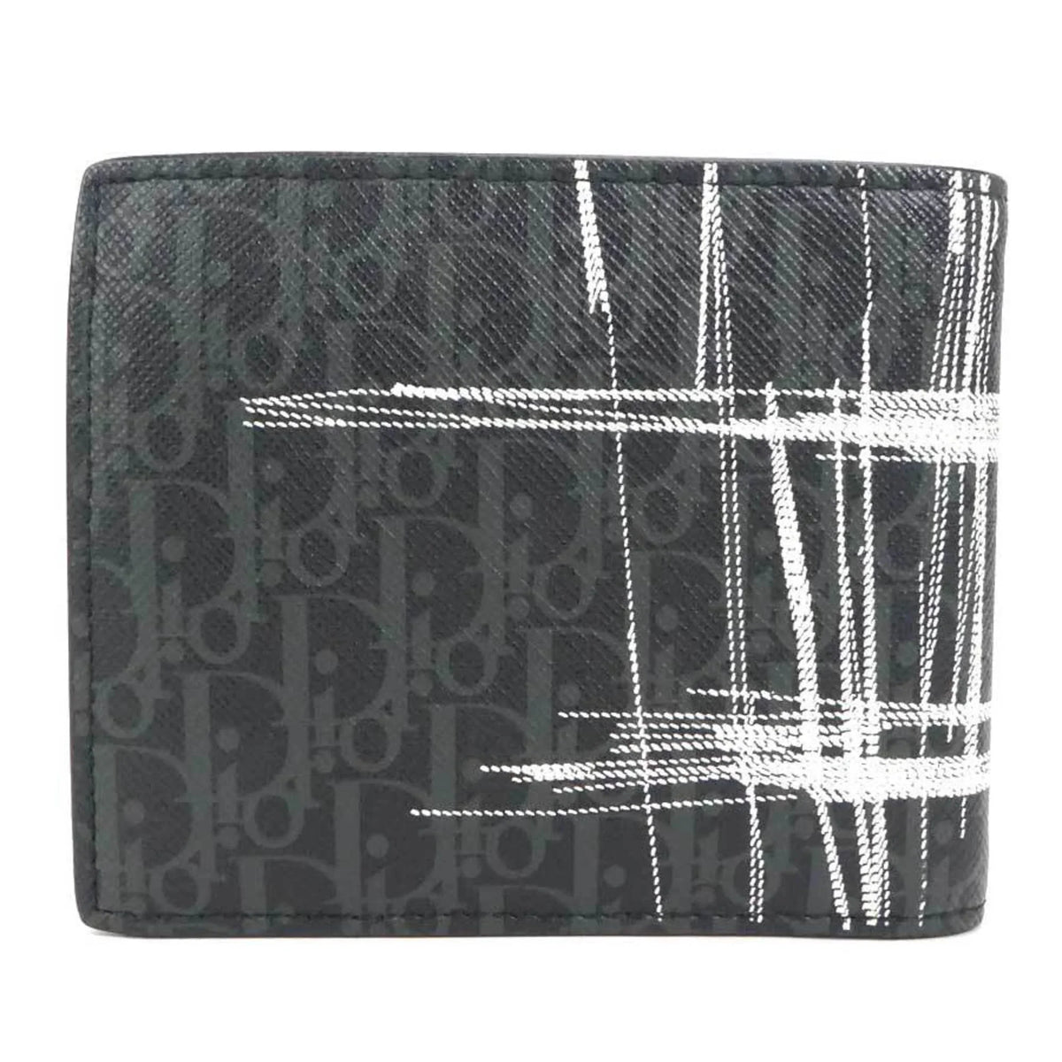 Pre-Owned Dior Homme DIOR HOMME folio wallet leather black series men (Good)