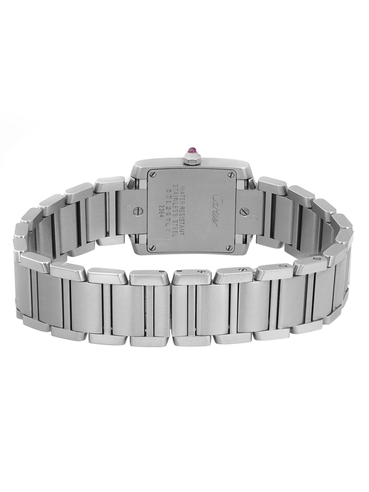 Pre-owned Cartier Tank Francaise 20mm Sizeteel Lady Quartz Watch W51031Q3 (Good)