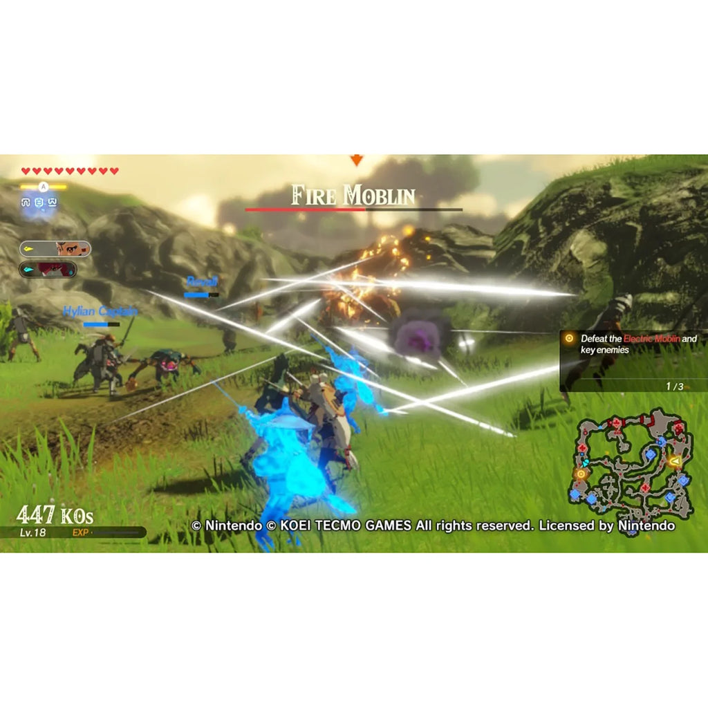 Hyrule Warriors: Age of Calamity with 12 Game Caddy for Nintendo Sizewitch