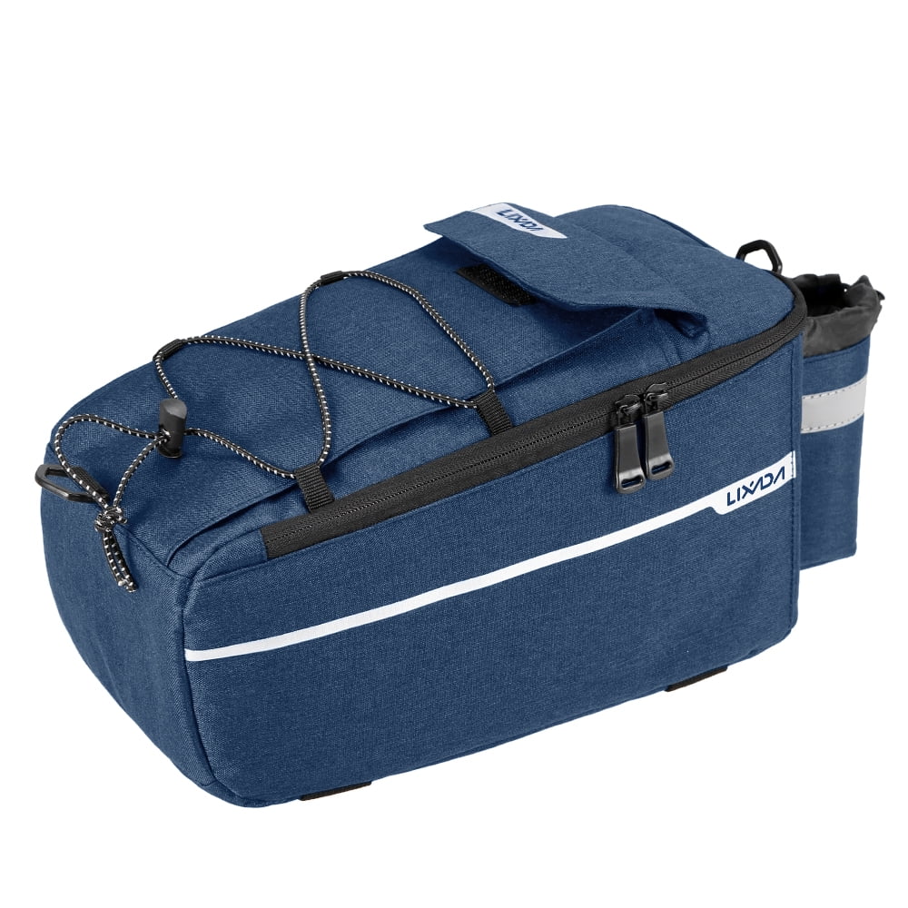 Lixada Insulated Trunk Cooler Bag Cycling Rear Rack Sizetorage Luggage Bag Reflective MTB Bike Pannier Bag Sizehoulder Bag