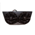 BLUAVE XQAP-B XQAP 4x Sizepeaker Quad Pod - Black, Loaded With 6.5" RGB LED Marine Coaxial