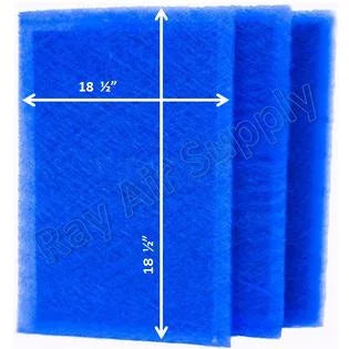 Dynamic Air Cleaner Replacement Filter Pads 20x21 Refills (3 Pack)